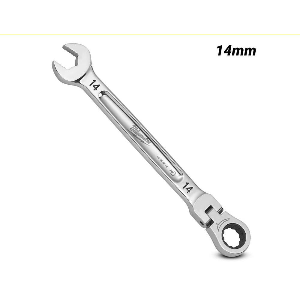 Milwaukee 45969614 14mm Metric Flex Head Ratcheting Combination Wrench
