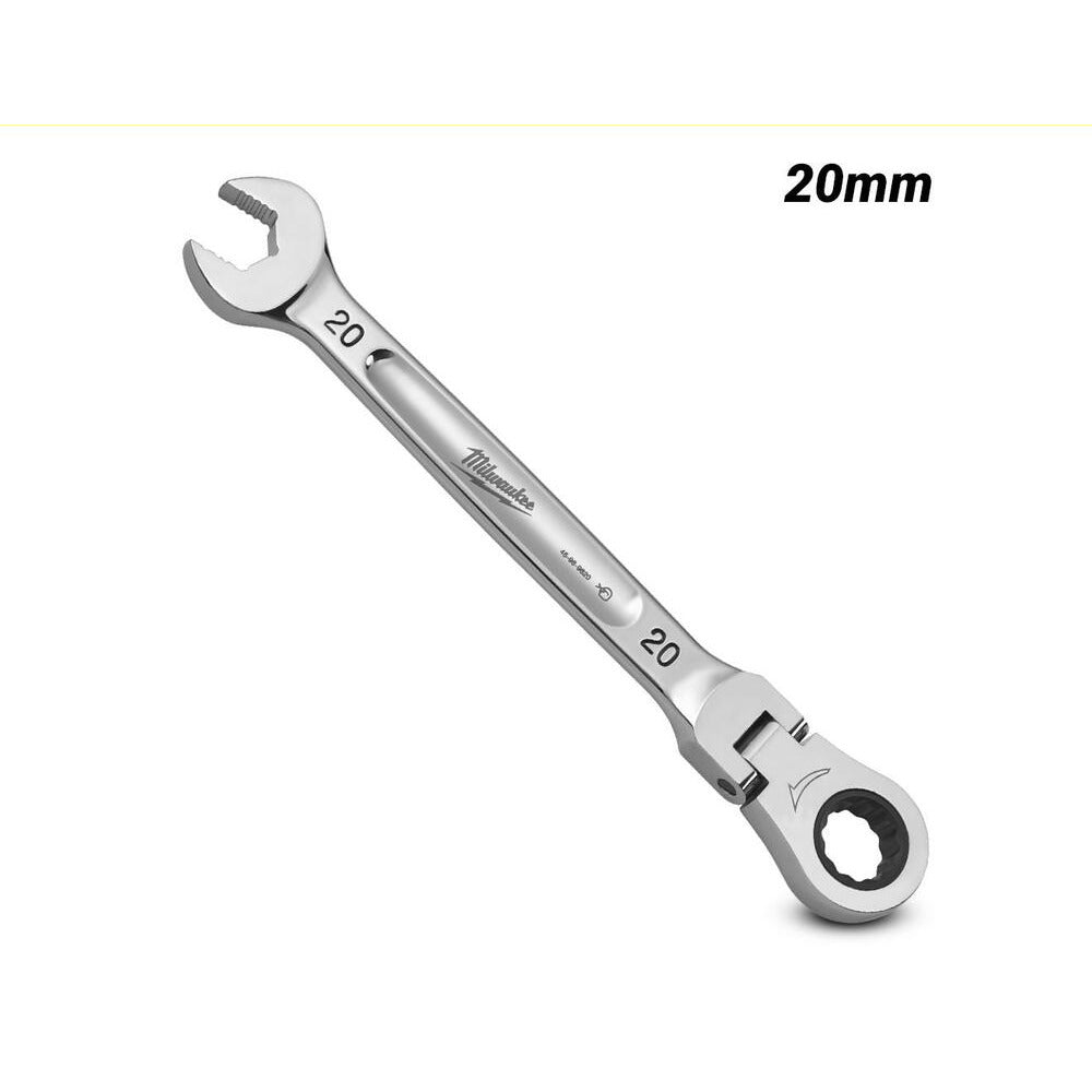 Milwaukee 45969620 20mm Metric Flex Head Ratcheting Combination Wrench