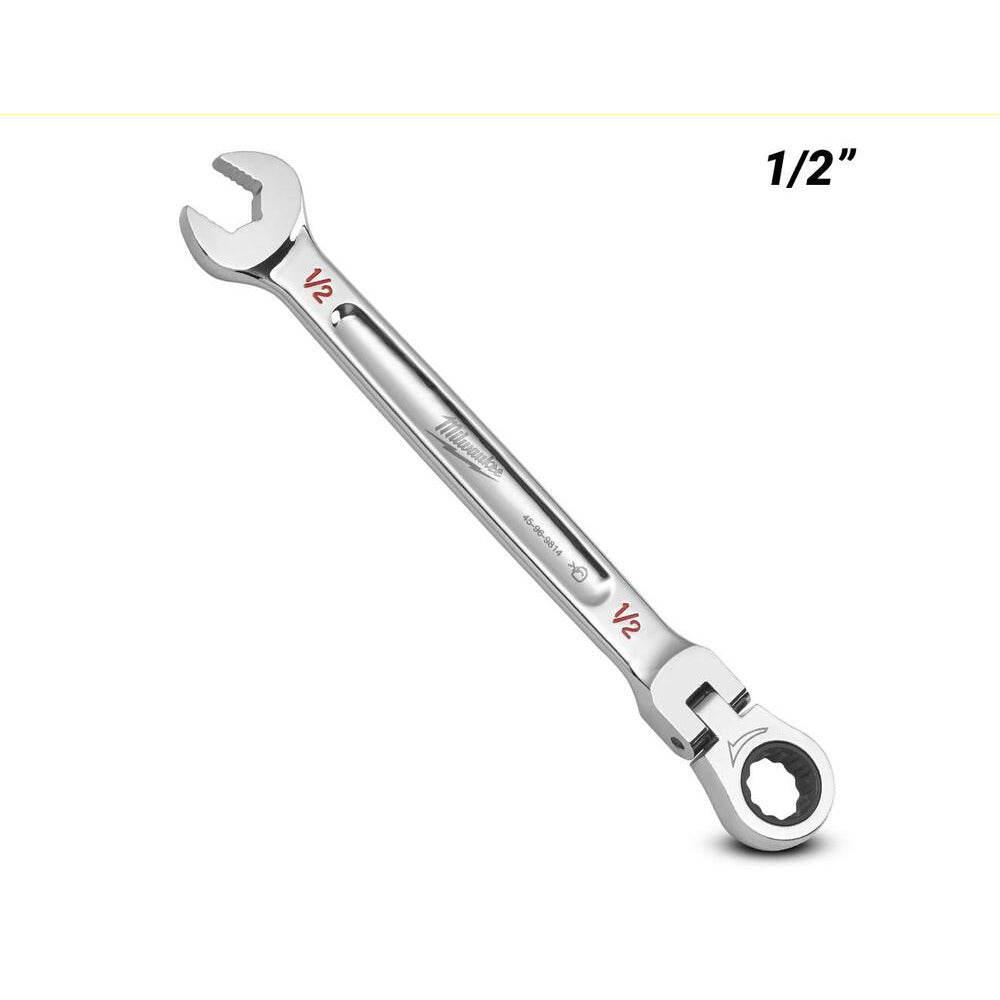Milwaukee 45969814 1/2” SAE Flex Head Ratcheting Combination Wrench