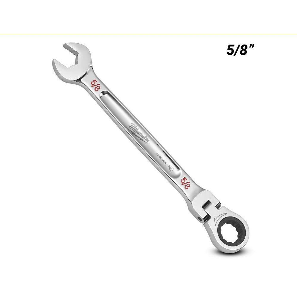 Milwaukee 45969816 5/8” SAE Flex Head Ratcheting Combination Wrench