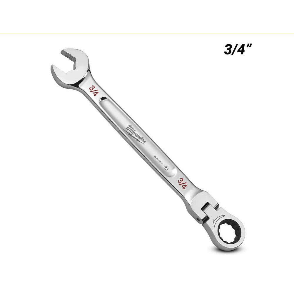 Milwaukee 45969818 3/4" SAE Flex Head Ratcheting Combination Wrench