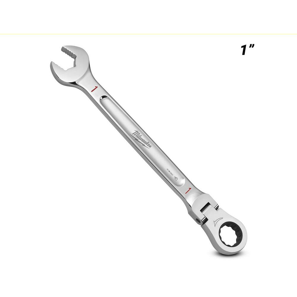 Milwaukee 45969822 1" SAE Flex Head Ratcheting Combination Wrench