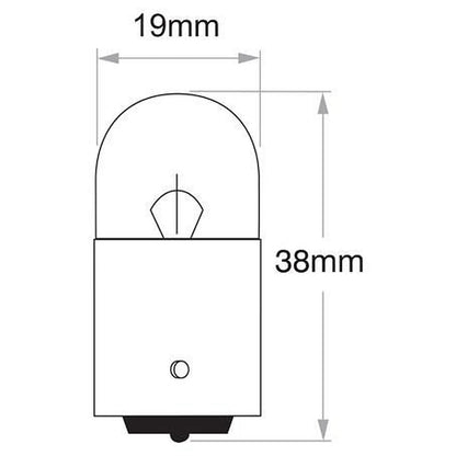 Narva R5W Bayonet BA15s Globe 12V 5W 47207BL