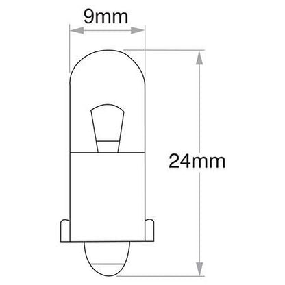 Narva Bayonet BA9s Premium Globe 12V 2W 47230