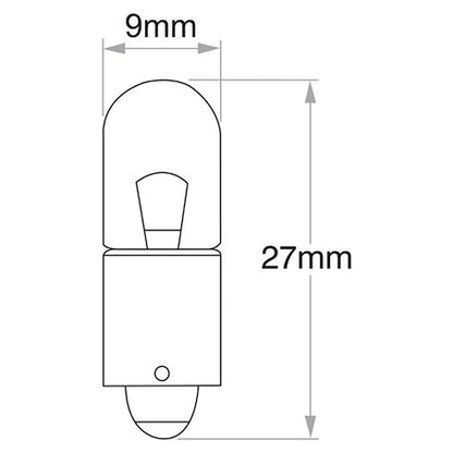 Narva T4W Bayonet BA9s Globe 12V 4W 47233BL