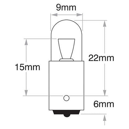 Narva T4W Bayonet BA9s Globe 24V 4W 47249
