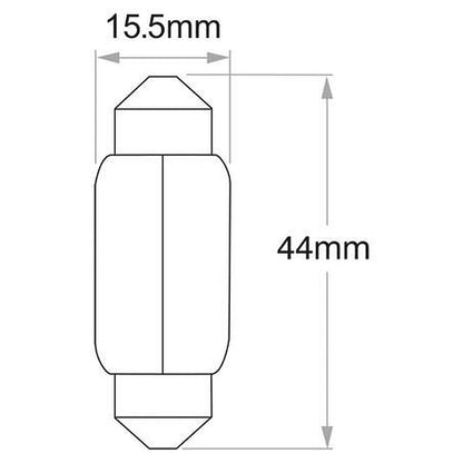 Narva Festoon SV8.5 Globe 12V 21W 47273
