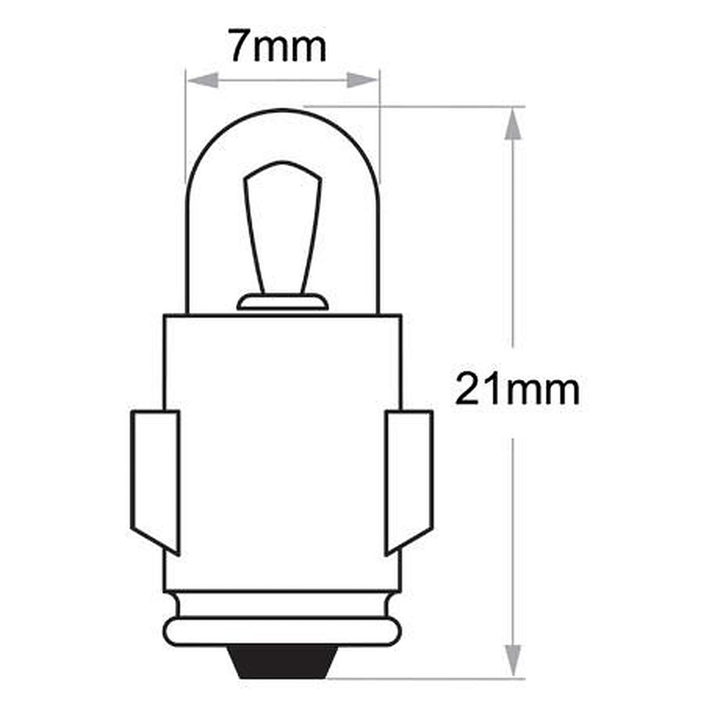 Narva Bayonet BA7s Globe 12V 2W 47281