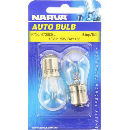 Narva Bayonet Bay15D Globe 12V 21/5W 47380BL