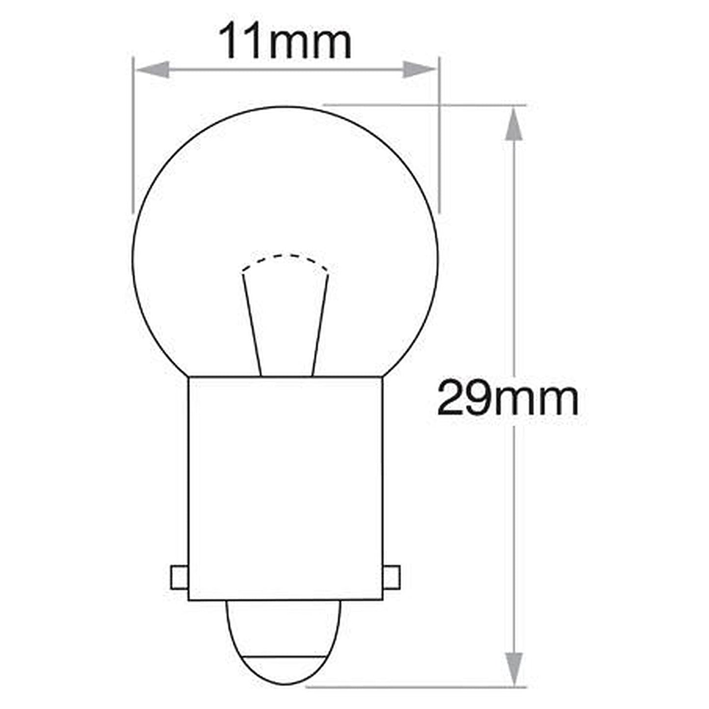 Narva Bayonet BA9s Globe 12V 6W 47989BL