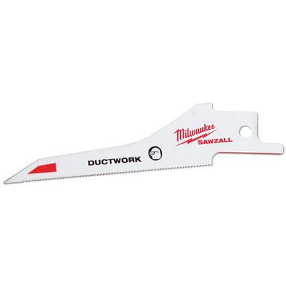 Milwaukee SAWZALL Ductwork Blade 85mm 30TPI — 5 Pack 48001630
