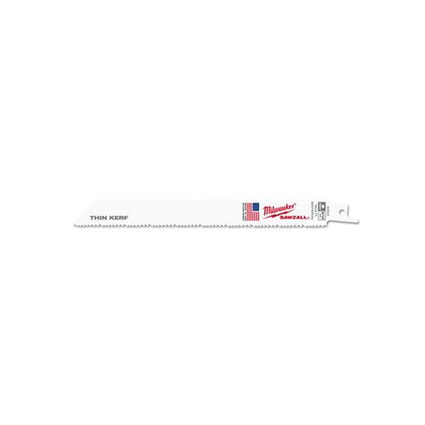 Milwaukee SAWZALL Thin Kerf Multi-Material 200mm 8in 8/12TPI Blade 5 Pack 48005093