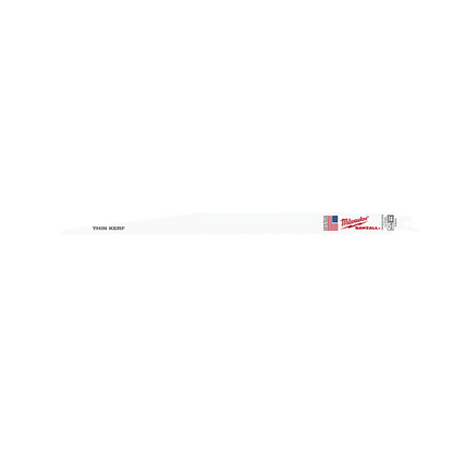 Milwaukee SAWZALL Thin Kerf Multi-Material 300mm 12in 8/12TPI Blade 5 Pack 48005094