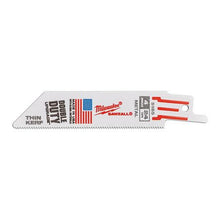 Milwaukee SAWZALL Thin Kerf Metal 100mm 3-15/16in 24TPI Blade 5 Pack 48005185
