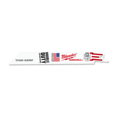Milwaukee SAWZALL Thin Kerf Metal 150mm 6in 24TPI Blade 5 Pack 48005186