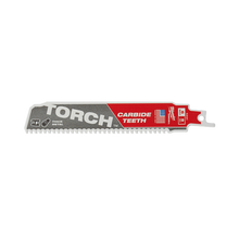 Milwaukee SAWZALL The TORCH with Carbide Teeth 150mm 6in 8TPI Blade 1Pk