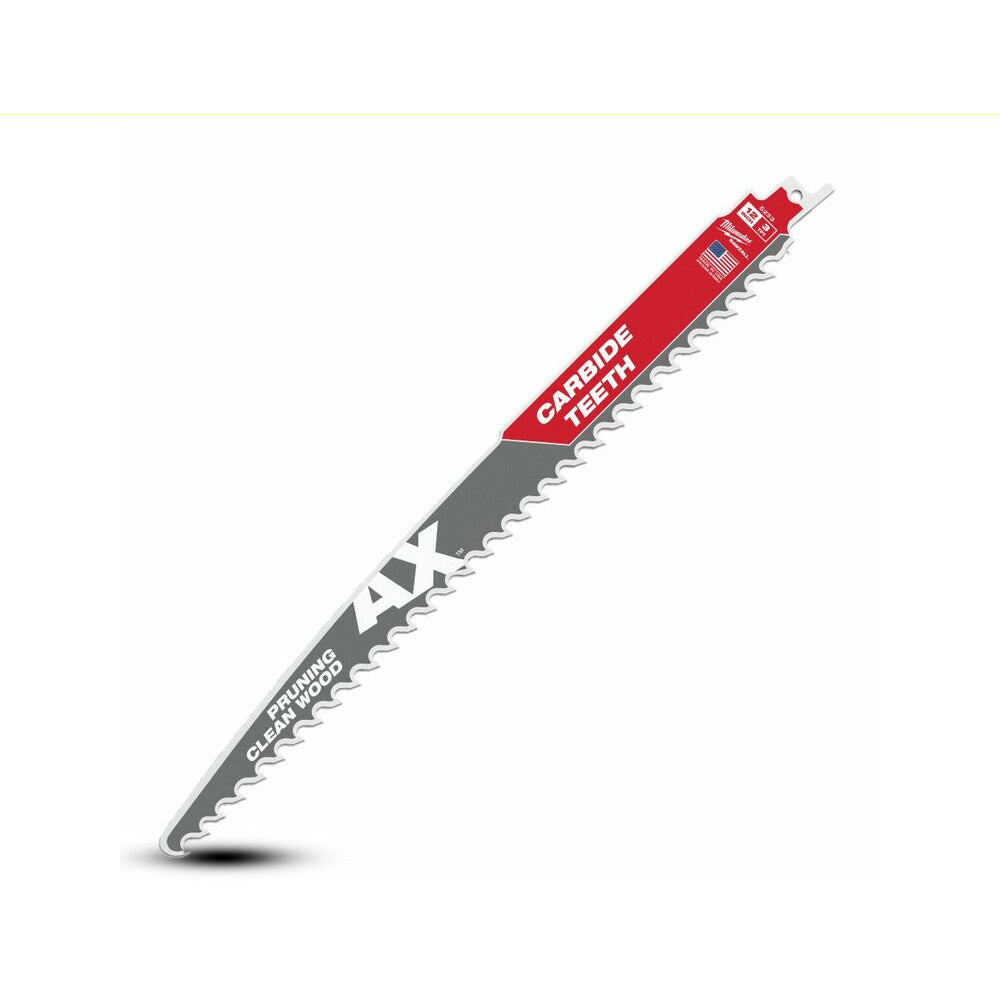 Milwaukee 48005233 305mm (12") 3TPI SAWZALL The AX With Carbide Teeth For Pruning Wood