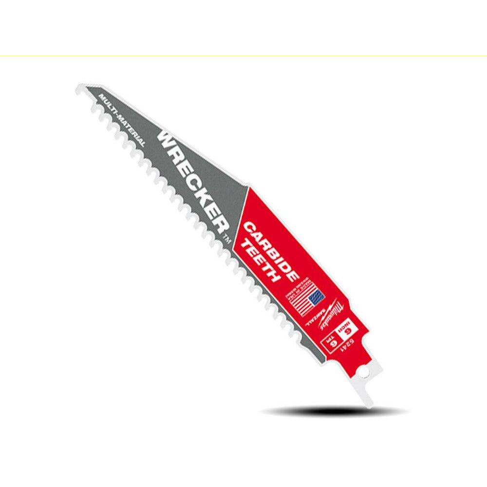 Milwaukee 48005241 150mm (6") 6TPI Sawzall THE WRECKER with Carbide Teeth Demolition Blade
