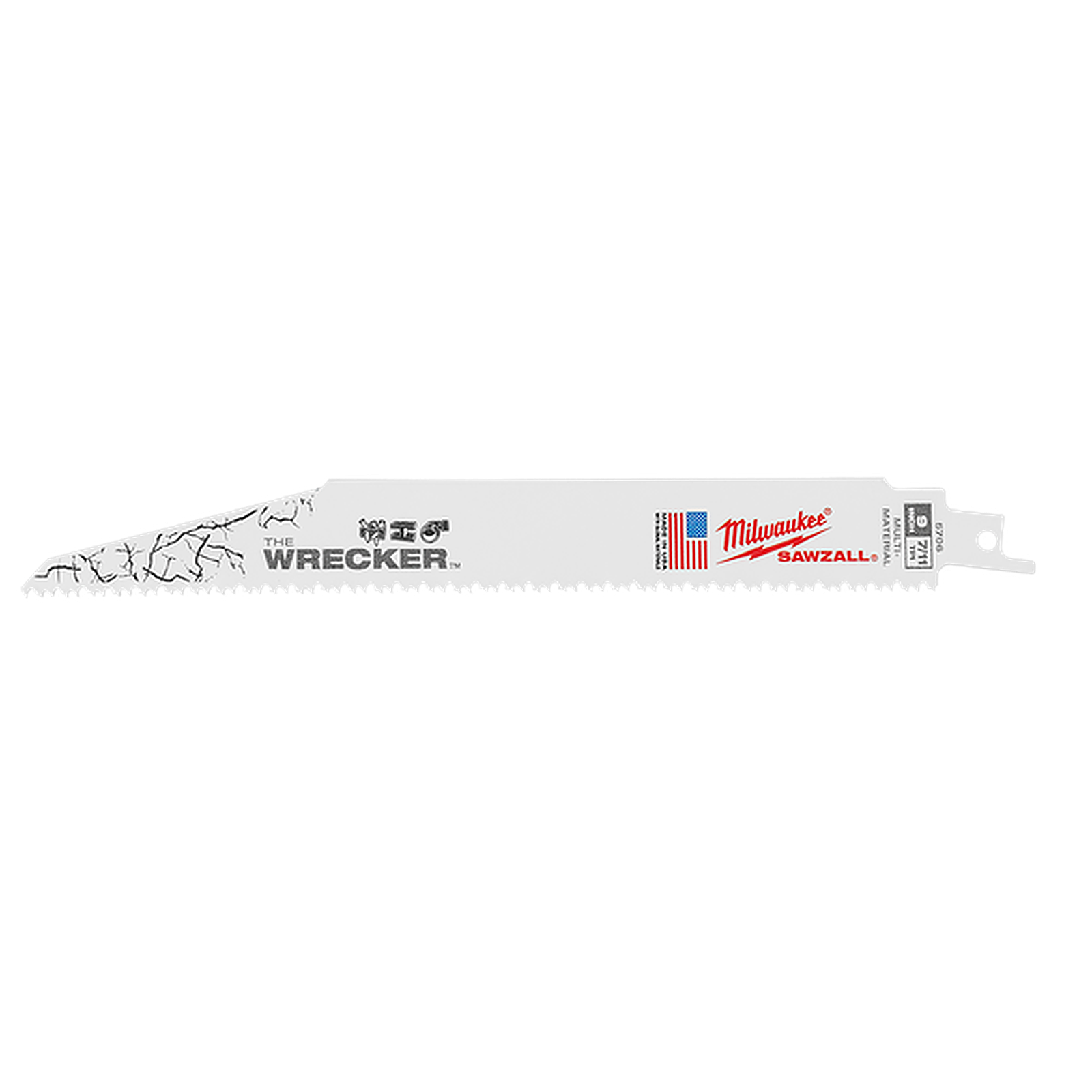 Milwaukee SAWZALL The WRECKER Demolition 230mm 9in 7/11TPI Blade 5 Pack 48005706