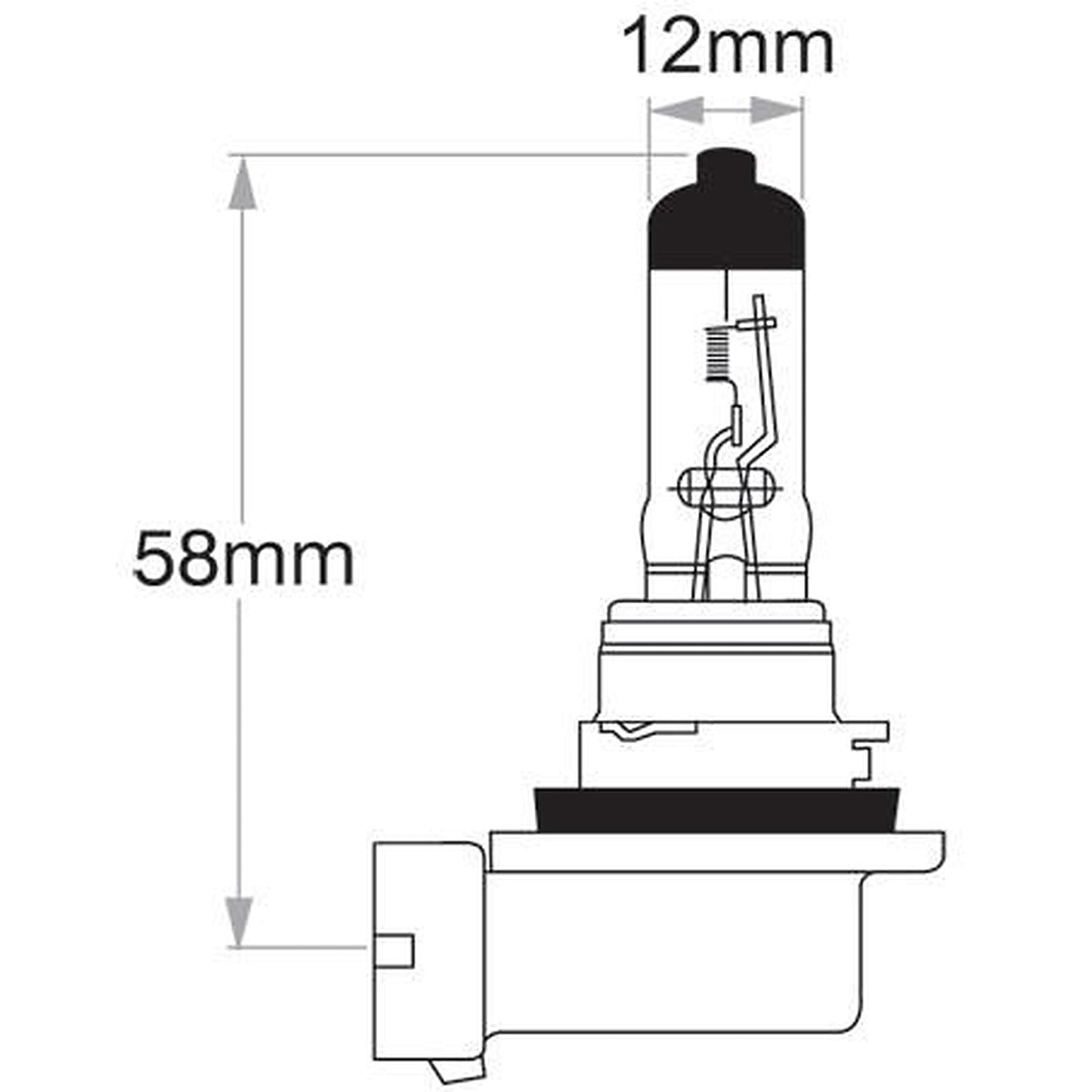 Narva H11 Headlight Bulb Pgj192 12V 55W 1 Pce 48078BL