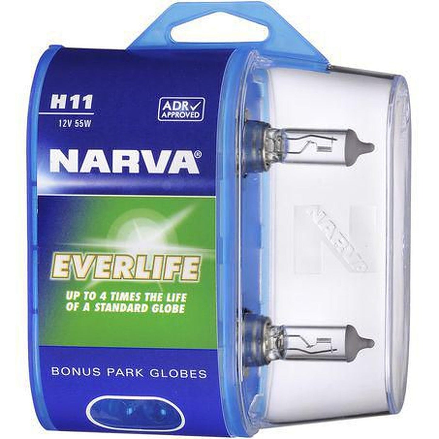 Narva H11 Headlight Bulb 12V 55W Everlife Bl2 2 Pce 48079BL2