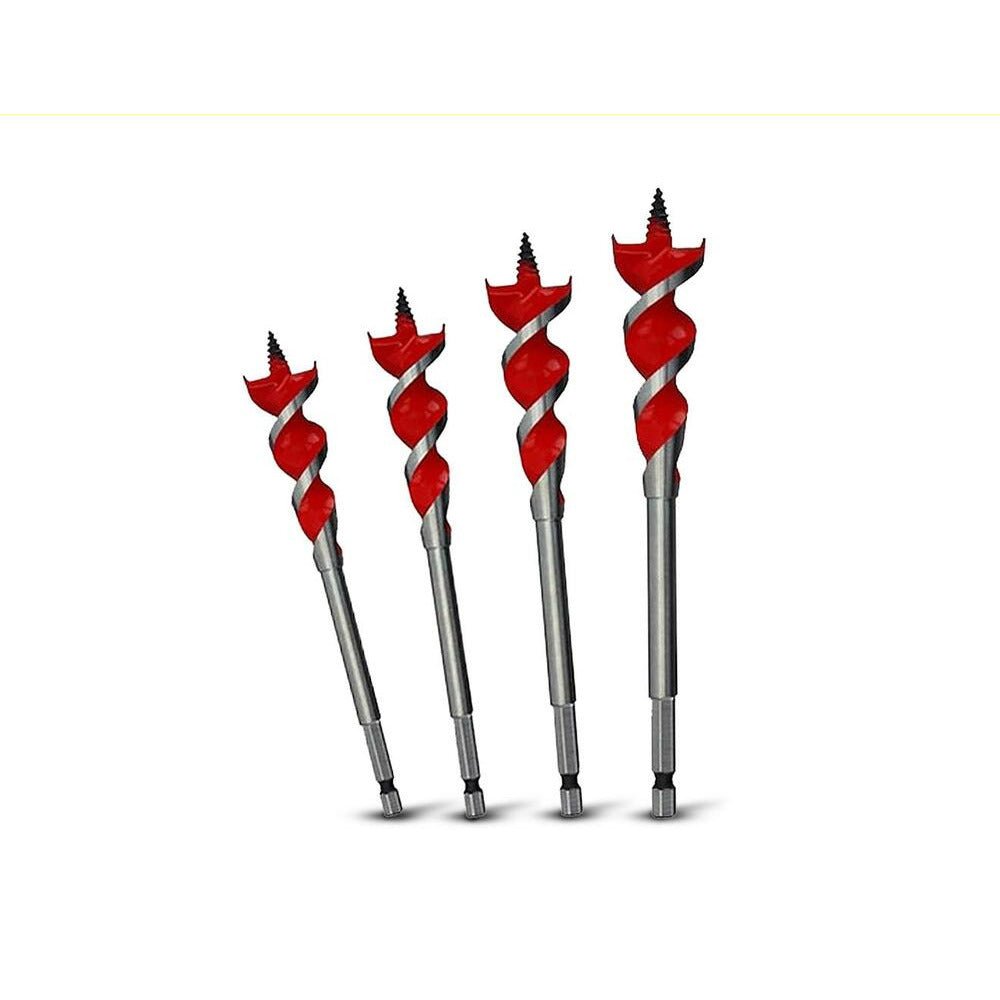 Milwaukee 48130400 4pce 6-1/2" SPEED FEED Wood Auger Bit Set