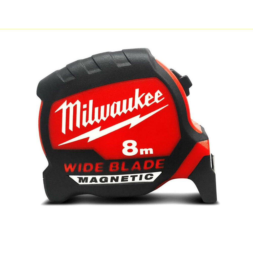 Milwaukee 48220208M 8m Wide Blade Magnetic Tape Measure