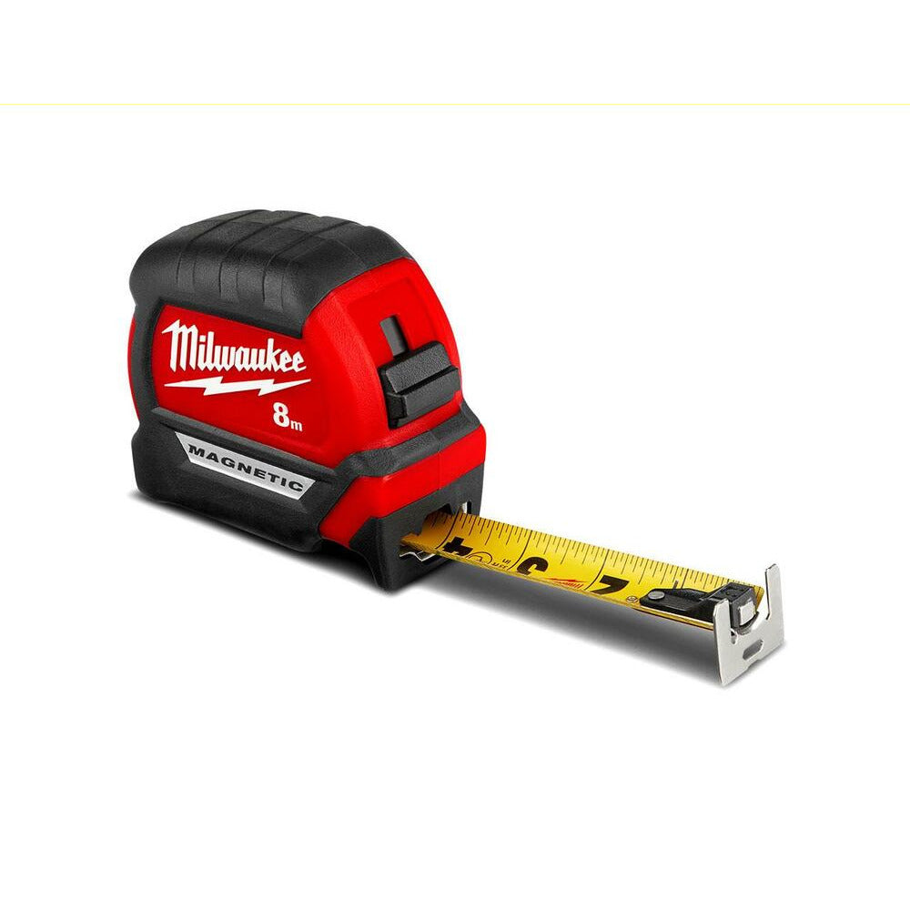 Milwaukee 48220508 8m Compact Magnetic Tape Measure
