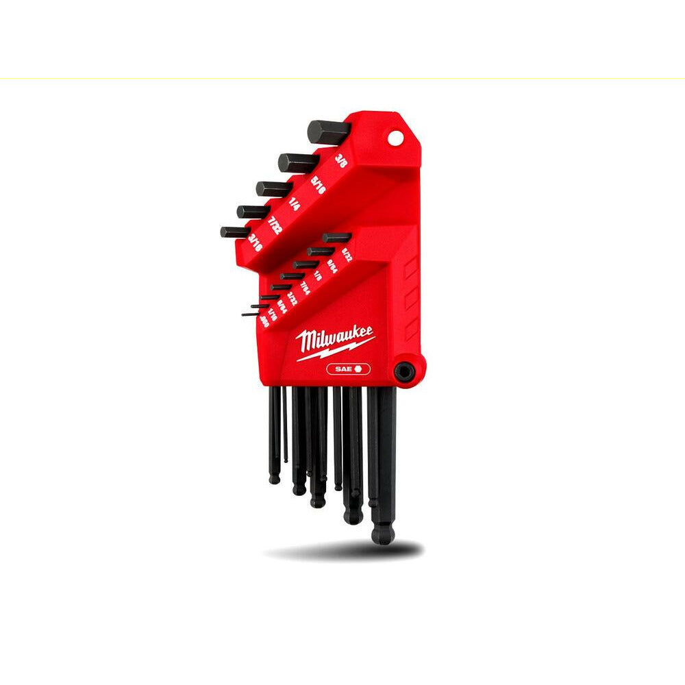 Milwaukee 48222185 13pce SAE L-Style with Ball End Hex Key Set