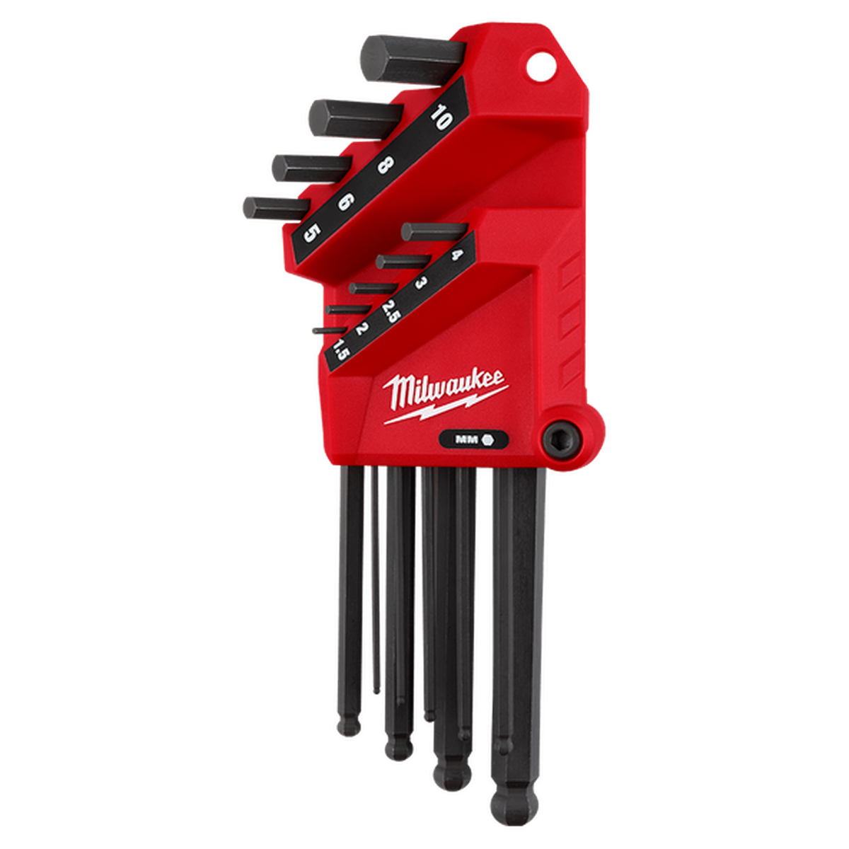 Milwaukee 9PC Metric L-Style with Ball End Hex Key Set
