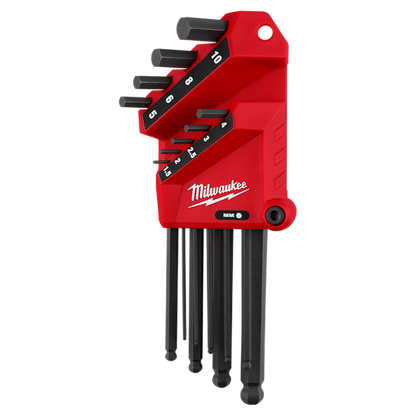 Milwaukee 9PC Metric L-Style with Ball End Hex Key Set