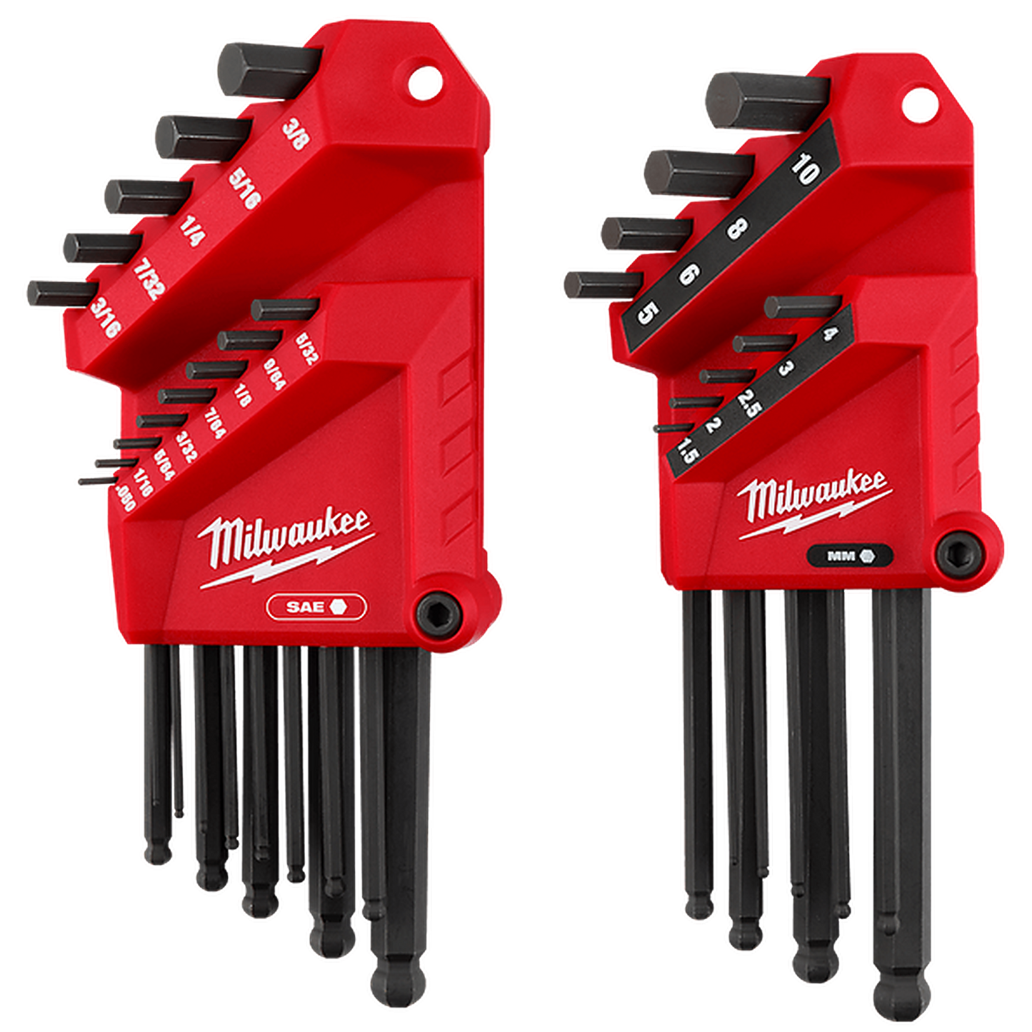 Milwaukee 22PC SAE/Metric L-Style with Ball End Hex Key Set 48222187