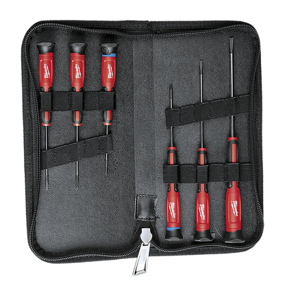 Milwaukee 6 Piece Precision Screwdriver Set with Case 48222606