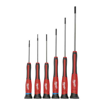 Milwaukee 6 Piece Precision Screwdriver Set with Case 48222606