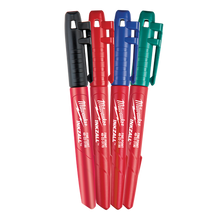 Milwaukee INKZALL Colour Fine Point Markers 4 Pack 48223106