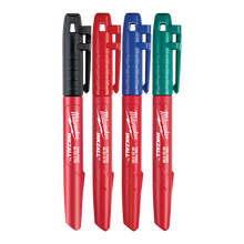 Milwaukee INKZALL Colour Fine Point Markers 4 Pack 48223106