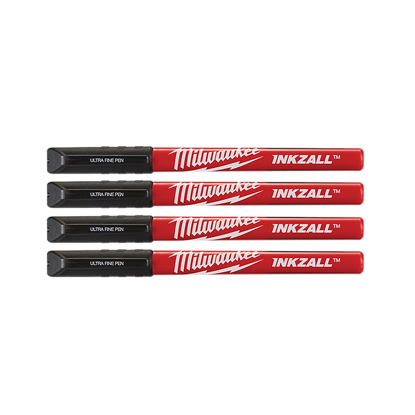 Milwaukee INKZALL Black Ultra Fine Point Pens 4 Pack 48223164