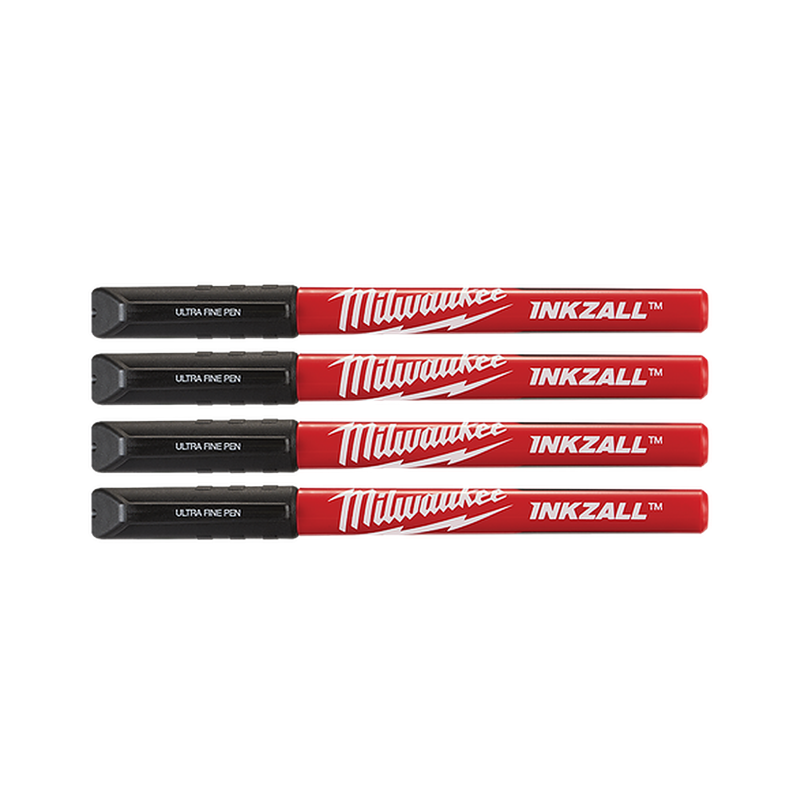 Milwaukee INKZALL Black Ultra Fine Point Pens 4 Pack 48223164