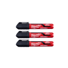 Milwaukee INKZALL 3PC Large Chisel Tip Black Marker