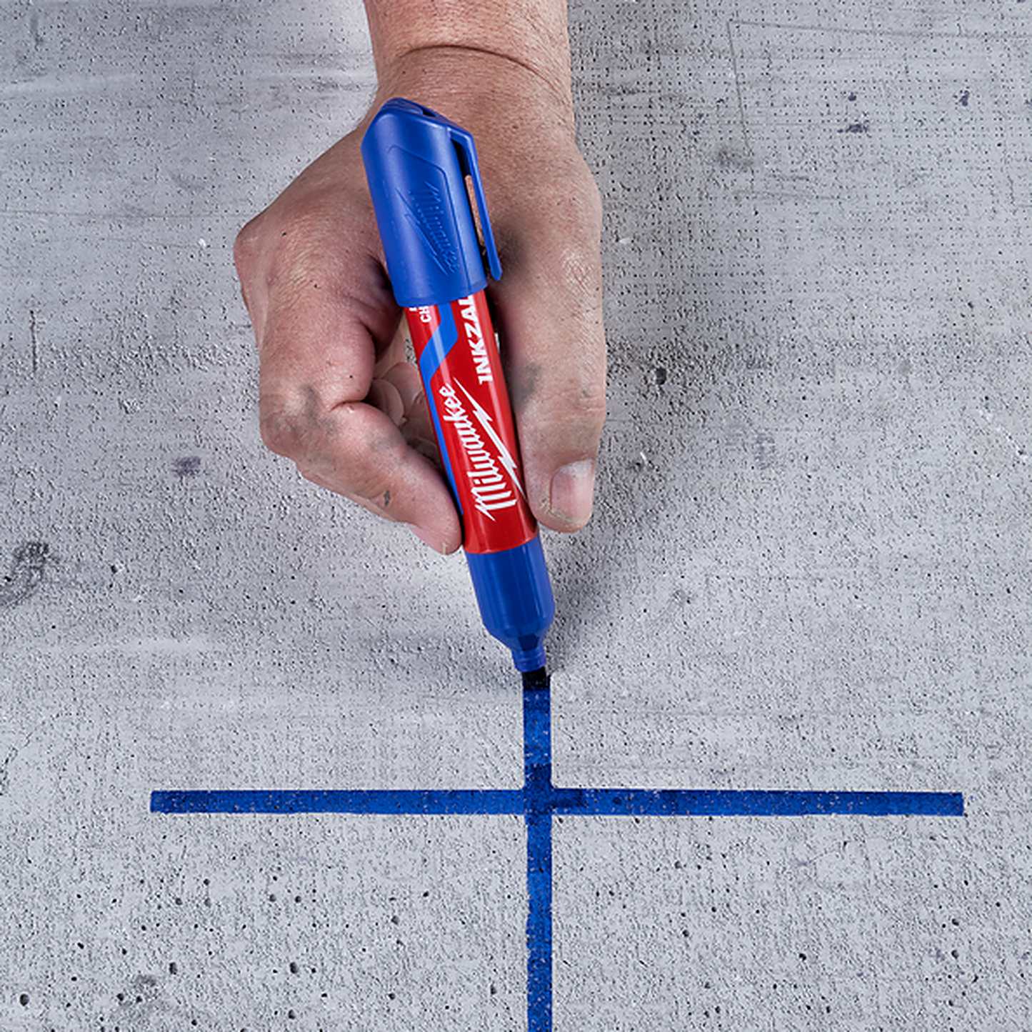 Milwaukee INKZALL Blue Large Chisel Tip Marker