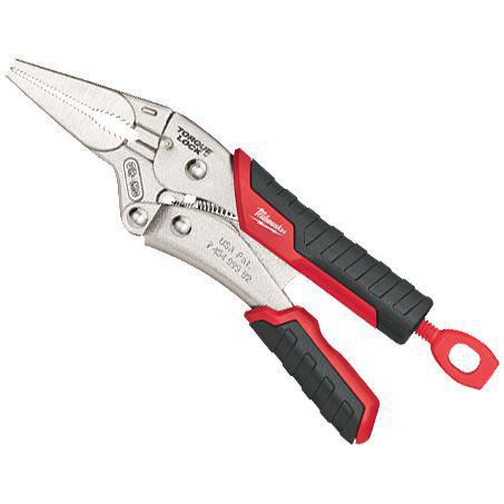 Milwaukee 152mm (6in) TORQUE LOCK Long Nose Locking Pliers with Durable Grip 48223406