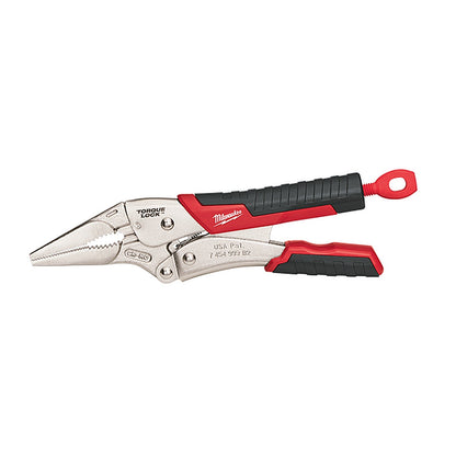 Milwaukee 228mm (9in) TORQUE LOCK Long Nose Locking Pliers with Durable Grip 48223409