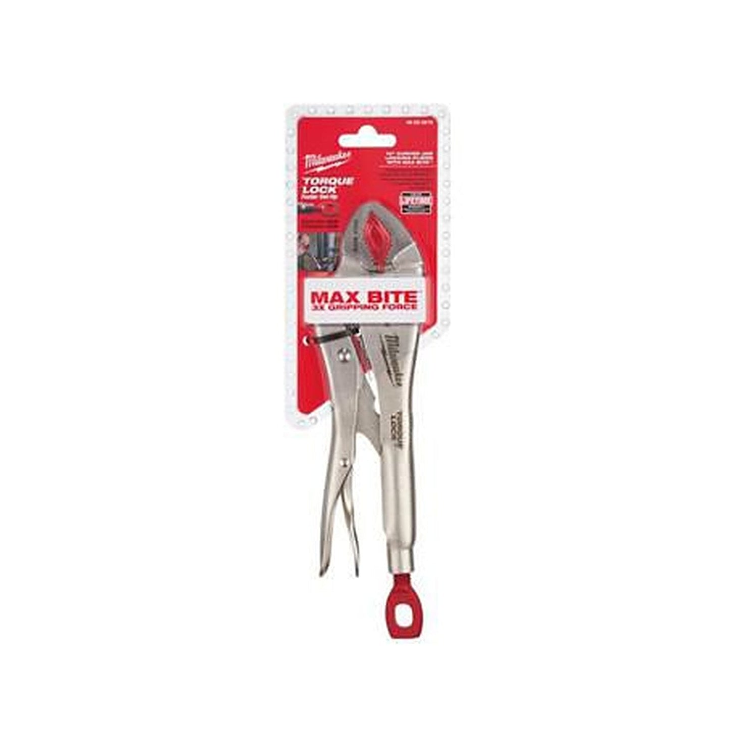 Milwaukee 254mm (10in) TORQUE LOCK Maxbite Curved Jaw Locking Pliers with Durable Grip 48223610
