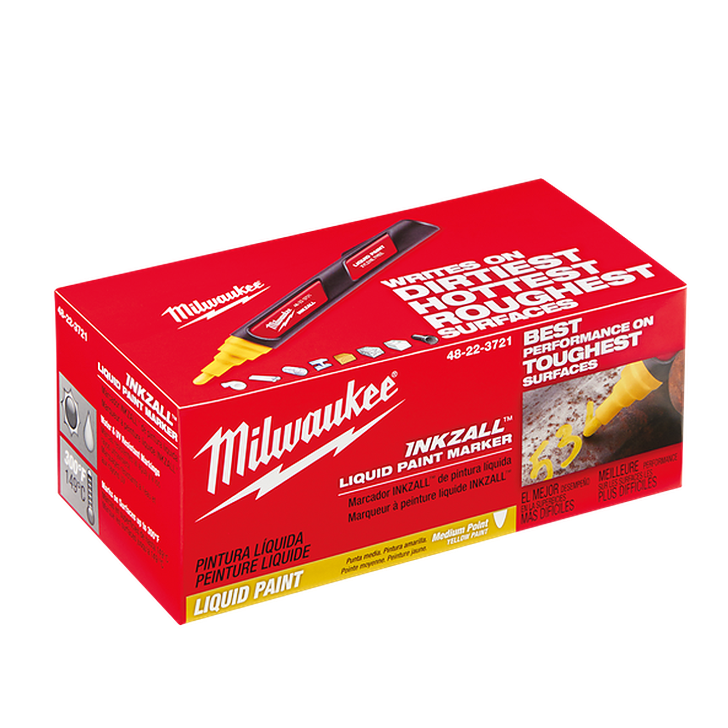 Milwaukee INKZALL Yellow Paint Marker (12 Pk)