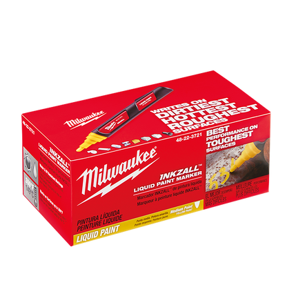 Milwaukee INKZALL Yellow Paint Marker (12 Pk)
