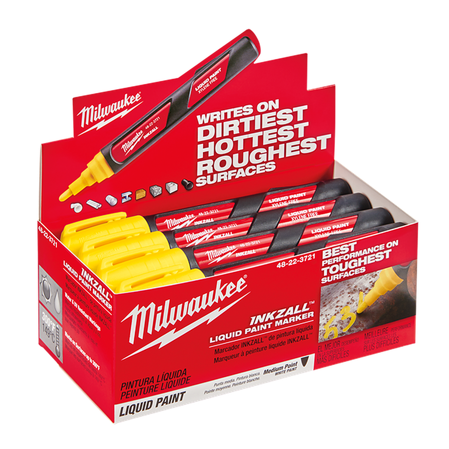 Milwaukee INKZALL Yellow Paint Marker (12 Pk)
