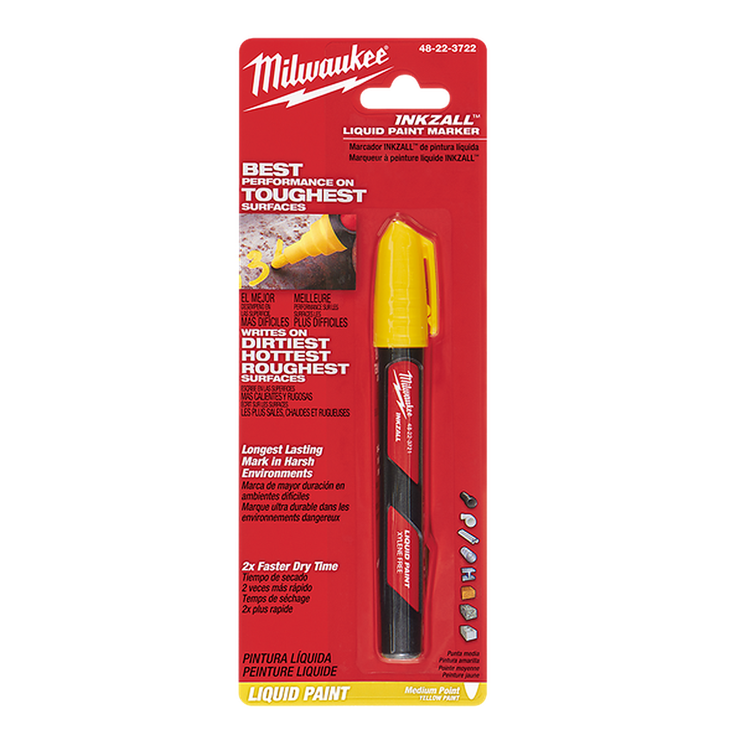Milwaukee INKZALL Yellow Paint Marker (1 Pk)
