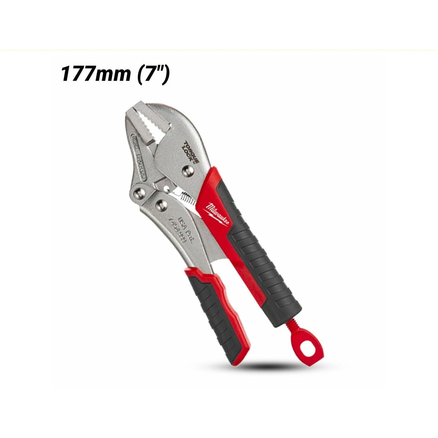 Milwaukee 48223807 178mm (7") TORQUE LOCK Straight Jaw Locking Pliers Durable Grip