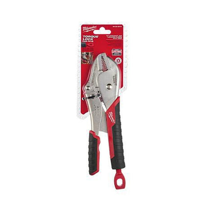Milwaukee 254mm (10in) TORQUE LOCK Straight Jaw Locking Pliers with Durable Grip 48223810