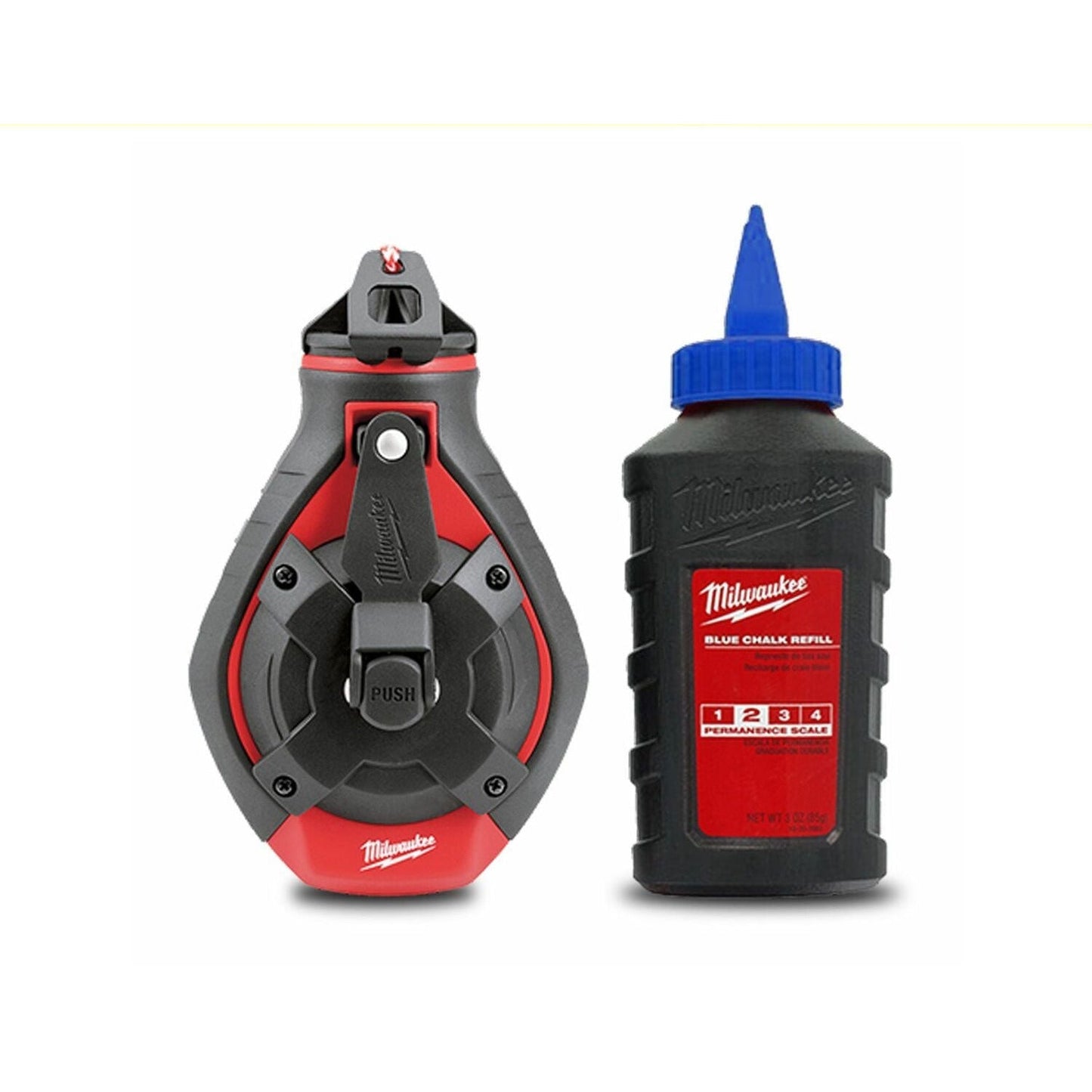 Milwaukee 48223982 30m Bold Line Chalk Reel & Blue Chalk Refill